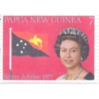 PAPUA - REALEZA - 1977 - 25º ANIVERSÁRIO DA ELEVAÇÃO AO TRONO DA RAINHA ELIZABETH II - SÉRIE 3 SELOS NOVOS C/ MÍNIMOS PONTOS DE FERRUGEM - Y 320/22