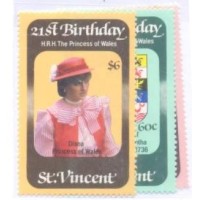 ST VICENTE - REALEZA - 21º ANIVERSÁRIO DE LADY DIANA - Y 646/48 