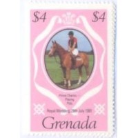 GRENADA - 1981 - REALEZA - CASAMENTO REAL DO PRÍNCIPE CHARLES E LADY DIANA - SÉRIE 3 SELOS - MINT - Y 976/78 