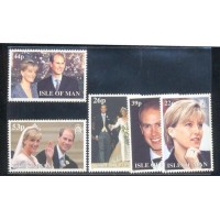 ISLE OF MAN - 1999 - REALEZA - 5 SELOS - NOVO - C/ PONTOS DE FERRUGEM