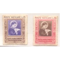VATICANO - 1953 - 2 SELOS - NOVOS - C/ MARCA DE CHARNEIRA - YT-174/175