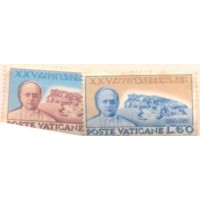 VATICANO - 1954 - 2 SELOS - NOVOS - C/ MARCAS DE CHARNEIRA - YT-192/93 