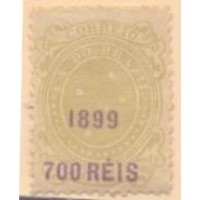 R-133 - 1899 - TIPO "CRUZEIRO DO SUL" - NOVO - GOMADO - CHARNEIRA - PONTOS DE OXIDAÇÃO - RHM 200 UFS