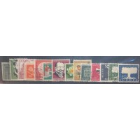 ALEMANHA FEDERAL - 1956/57 - CONJUNTO C/ 14 SELOS COMEMORATIVOS DE BOA QUALIDADE - USADOS