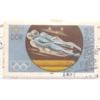 ALEMANHA DEMOCRATA - 1983 - JOGOS OLIMPICOS DE INVERNO A SARAJEVO - SÉRIE 4 SELOS - USADOS - YT-2478/81 