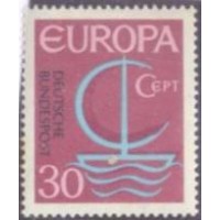 ALEMANHA FEDERAL - 1966 - TEMA EUROPA - MINT - BARQUINHO ESTLIZADO - SÉRIE 2 SELOS - Y 376/377