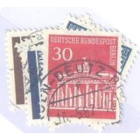 ALEMANHA BERLIN - 1966 - PORTO BRONDEBURGO - 5 SELOS - USADOS - YT-257/61 - MI-286/90