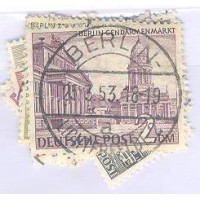 ALEMANHA BERLIN - MONUMENTOS - 17 SELOS - USADOS - YT-28/44 - MI-42/58 