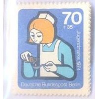 ALEMANHA BERLIN - 1974 - MINT - PRO JUVENTUDE - SÉRIE 4 SELOS - YT-430/33 