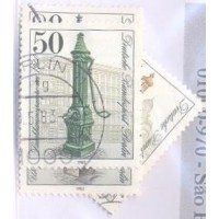 ALEMANHA BERLIN - 1983 - USADO - HIDRANTES DE RUA HISTÓRICOS - SÉRIE 4 SELOS - YT-0650/53