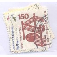 ALEMANHA BERLIN - 1971 - USADOS - PREVENÇÃO RODOVIÁRIA - SÉRIE REGULAR