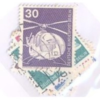 ALEMANHA BERLIN - 1975-76 - USADOS - SÉRIE CORRENTE INDÚSTRIA E TÉCNICA - 10 SELOS - YT-461/66+468/71