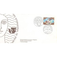 FDC-076 - 1975 - ANO INTERNACIONAL DA MULHER - CARIMBO CBC + 1º DIA BAURU (SP) - RHM R$ 107,50 (21,50 UFs x R$ 5,00)