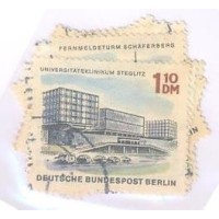 ALEMANHA BERLIN - USADO -  1965-66 - NOVA BERLIN - EDIFÍCIOS - VIADUTO - PARQUES ETC - 9 SELOS - YT-230+233+234+236+237+238+239+240+241