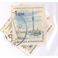 ALEMANHA BERLIN - 1965-66 - USADO - NOVA BERLIN - EDIFÍCIOS - VIADUTO - ETC - 5 SELOS - YT-236+237+238+239+240 