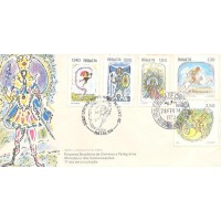 FDC-040 - 1974 - LENDAS POPULARES - CARIMBO CBC + 1º DIA NATAL (RN) - RHM 150 UFS