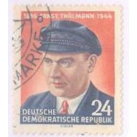 ALEMANHA DDR - 1954 - USADO - 10º ANIVERSÁRIO DA MORTE DE ERNEST THALMANN - (1886-1944) - YT-170