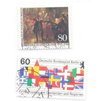 ALEMANHA BERLIN - 1985 - USADOS - 2 SELOS ISOLADOS - YT-719+725 - MI-758+764