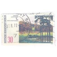 ALEMANHA BERLIN - 1972 - USADO - PAISAGENS EM TORNO DE BERLIN - QUADROS - 2 SELOS - YT-391/92