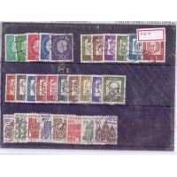 ALEMANHA FEDERAL - 1959 - USADO - CONJUNTO C/ 5 SÉRIES DE SELOS REGULARES C/ TOTAL 43 SELOS - MATERIAL DE BOA QUALIDADE C/ CARIMBOS LIMPOS - YT-173/177+220+234+322+328+357+362