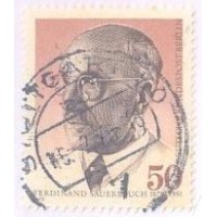 ALEMANHA BERLIN - 1975 - USADO - CENTENÁRIO DO NASCIMENTO DO CIRURGIÃO FERDINAD SAUERBURCH - YT-456