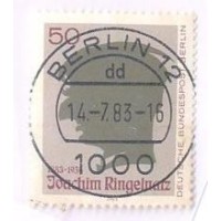 ALEMANHA BERLIN - 1983 - USADO - CENTENÁRIO DO NASCIMENTO DE JOACHIM RINGELNATZ - PINTOR E POETA - YT-663