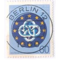 ALEMANHA BERLIN - 1984 - USADO - 4ª CONFERÊNCIA DE MINISTROS EUROPEUS DA CULTURA - EMBLEMA - YT-682