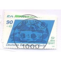 ALEMANHA BERLIN - 1980 - USADO - PRÓ ESPORTE: DARDO - HALTEROFILISMO - POLO AQUÁTICO - SÉRIE 3 SELOS - YT-582/84 