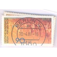 ALEMANHA BERLIN - 1981 - USADO - PRÓ ESPORTE: GINÁSTICA E CORRIDA A PÉ - SÉRIE 2 SELOS - YT-606/607
