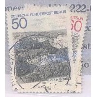 ALEMANHA BERLIN - 1982 - USADO - MONUMENTOS DE BERLIN - IGREJA E MANSÕES - SÉRIE 3 SELOS - YT-646/48 