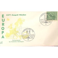 ALEMANHA FEDERAL - 1962 - FDC - ENVELOPE C/ SELO NÃO CIRCULADO