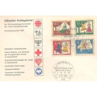 ALEMANHA FEDERAL - FDC - ENVELOPE DE 1º DIA DE CIRCULAÇÃO - SÉRIE 352/355