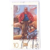 ALEMANHA DDR - 1977 - USADO - PINTURA/EXPO - SOZPHILEX 77 EXPO - FILATÉLICA DOS PAÍSES SOCIALISTAS - QUADROS DO PALÁCIO DA REPÚBLICA - SÉRIE 2 SELOS - YT-1922/23