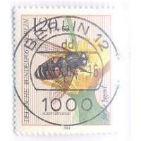 ALEMANHA BERLIN - 1984 - USADO - INSETOS DA POLINIZAÇÃO - ABELHAS - JOANINHAS - ETC - SÉRIE 4 SELOS - YT-673/676