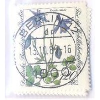 ALEMANHA BERLIN - 1983 - USADO - FLORES PROTEGIDAS DOS ALPES - SÉRIE 4 SELOS - USADOS - YT-664/667