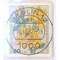 ALEMANHA BERLIN - 1982 - USADO - ROSAS DIVERSAS - SÉRIE 4 SELOS - YT-641/44 