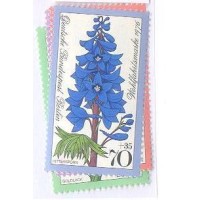 ALEMANHA BERLIN - 1976 - MINT - FLORES - PRO OBRAS - BENEFICIENTES - SÉRIE 4 SELOS - YT-488/91