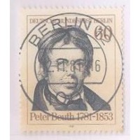 ALEMANHA BERLIN - 1981 - USADO - 200º ANIVERSÁRIO DO NASCIMENTO DE PETER BEUTH - YT-616