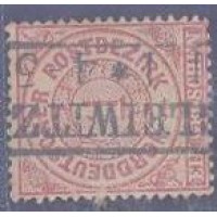 ALEMANHA BERLIN - 1869 - USADO - ALGARISMO - DENTEADO 1K ROSA CARMINADO - YT-15