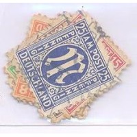 ALEMANHA BIZONA - 1945-46 - SÉRIE CORRENTE DENTEAÇÃO 11 - 8 SELOS USADOS - YT-03/9+13 