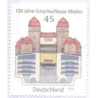 ALEMANHA - 2014 - MINT - 100 JAHRE SCHACHTSCHLEUSE MINDEN