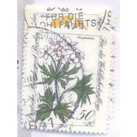 ALEMANHA BERLIN - 1983 - USADO - PRÓ OBRAS DE BENEFICENCIA - FLORES PROTEGIDAS DOS ALPES - SÉRIE 4 SELOS - YT-0064/667
