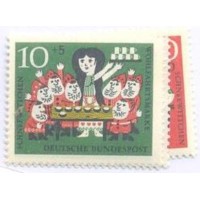 ALEMANHA FEDERAL - 1962 - MINT - CONTO DE BRANCA DE NEVE - SÉRIE 4 SELOS - YT-257/61