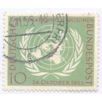 ALEMANHA FEDERAL - 1955 - USADO - DIA DAS NAÇÕES UNIDAS - YT-97 - MI-221