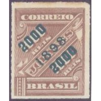 R-124 - 1889 - NOVO - SEM GOMA - 2000 /1000 RÉIS - RHM R$ 400,00 (80 UFs X R$ 5,00)
