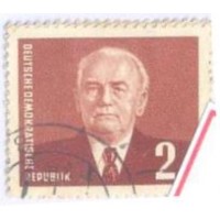 ALEMANHA DDR - PRESIDENTE WILHELM PIECK - 2 SELOS - USADOS - YT-78/79 - MI-342/43 