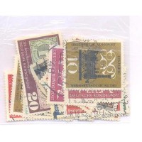 ALEMANHA FEDERAL - 1980 - ACUMULAÇÃO - USADO - PACOTE C/ 25 SELOS COMEMORATIVOS E REGULARES DIFERENTES ANTERIORES 