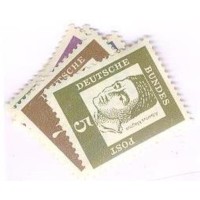 ALEMANHA FEDERAL - 1961-64 - MINT - ALEMÃES CÉLEBRES - PAPEL BRANCO - SÉRIE 7 SELOS - YT-220c+221a+222a+223+224b+225c+228a