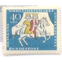 ALEMANHA FEDERAL - 1965 - MINT - PRÓ OBRAS BENEFICENTES - CONTO INFANTIL DOS IRMÃO GRIMM - CENAS DE CINDERELA - SÉRIE 4 SELOS - YT-352/355 