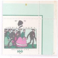 ALEMANHA FEDERAL - 1996 - MINT - 75º ANIVERSÁRIO DA MORTE DE LUDWIG THOMA AUTOR DE ESCRITOS SATÍRICOS - ILUSTRAÇÃO DE "O CASAMENTO" DE BRUNO PAI II - YT-1702 